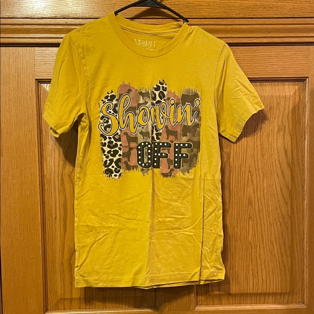 Spirit Yellow Showin' Off Graphic Tee